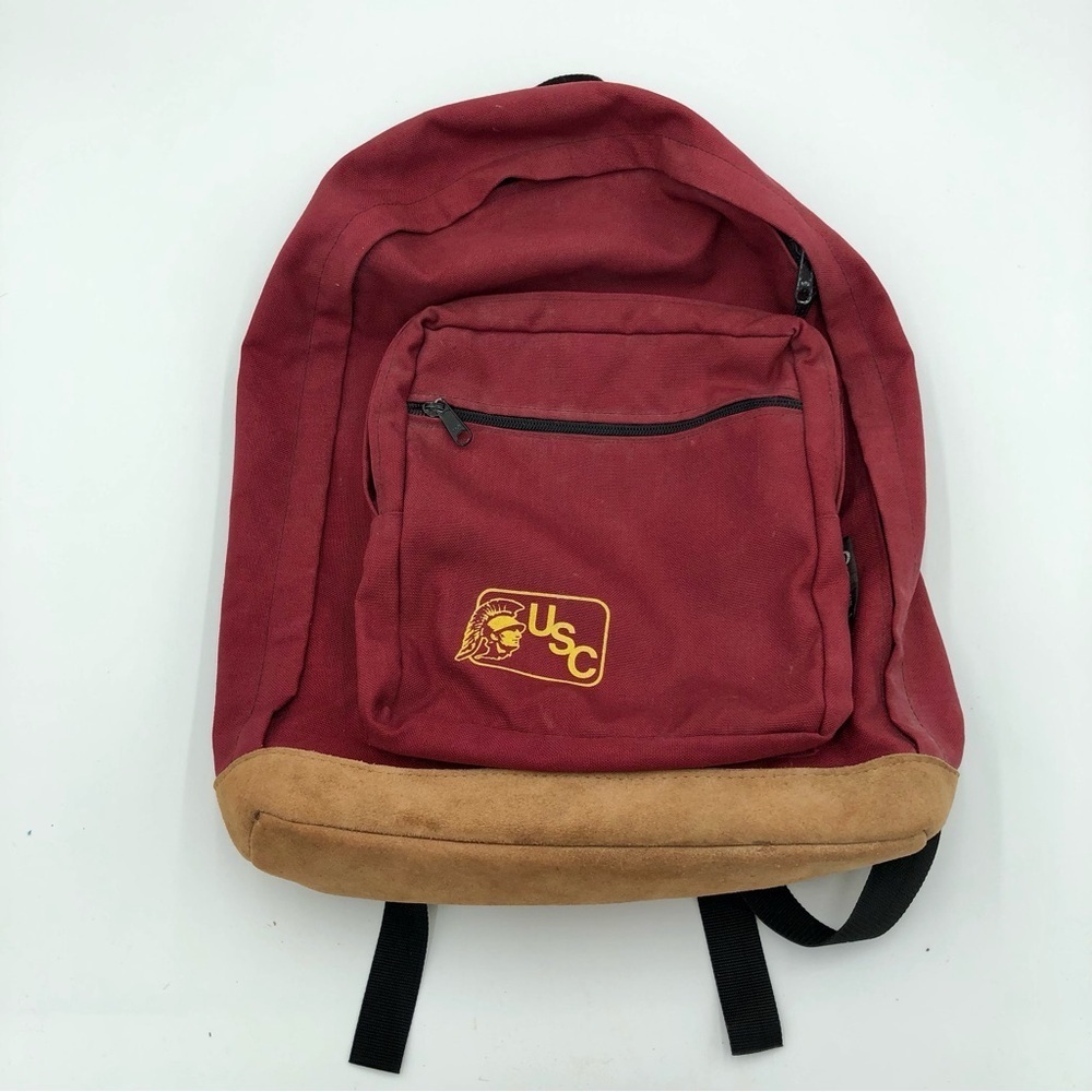 Vintage USC Red and Tan Backpack
